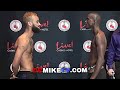 Ebrima JAWARA WEIGHS IN AND FACEOFF WITH CHRISTIAN OTERO FOR JETER CARD OCTOBER 23RD