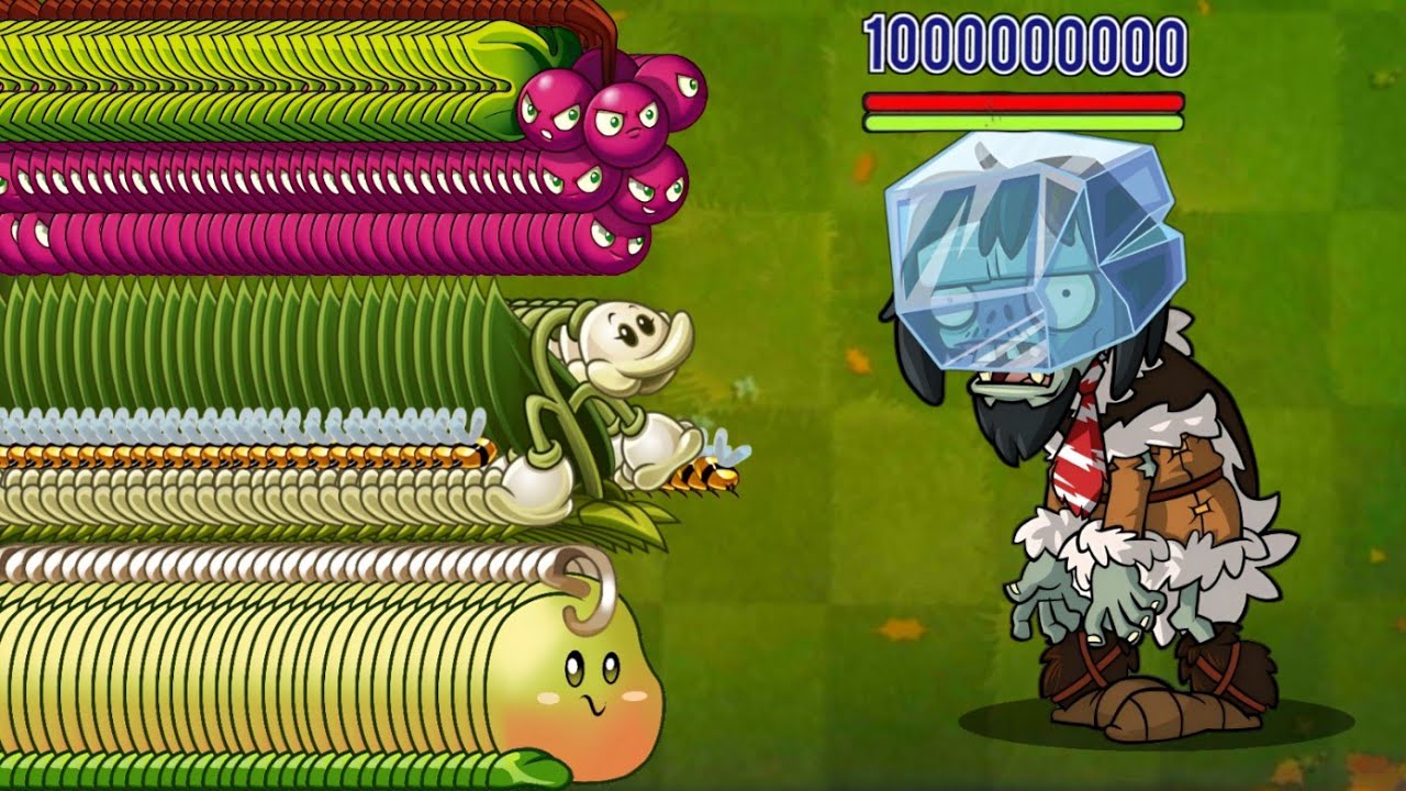 Blockhead Zombie Level 100 Vs 100 Plants Max Level Who Will Win? Pvz2 YouTube