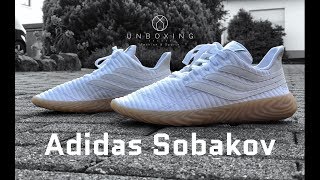 Adidas SOBAKOV ‘Ftw white/Gum3’ | UNBOXING & ON FEET | fashion shoes | 2018 | 4K