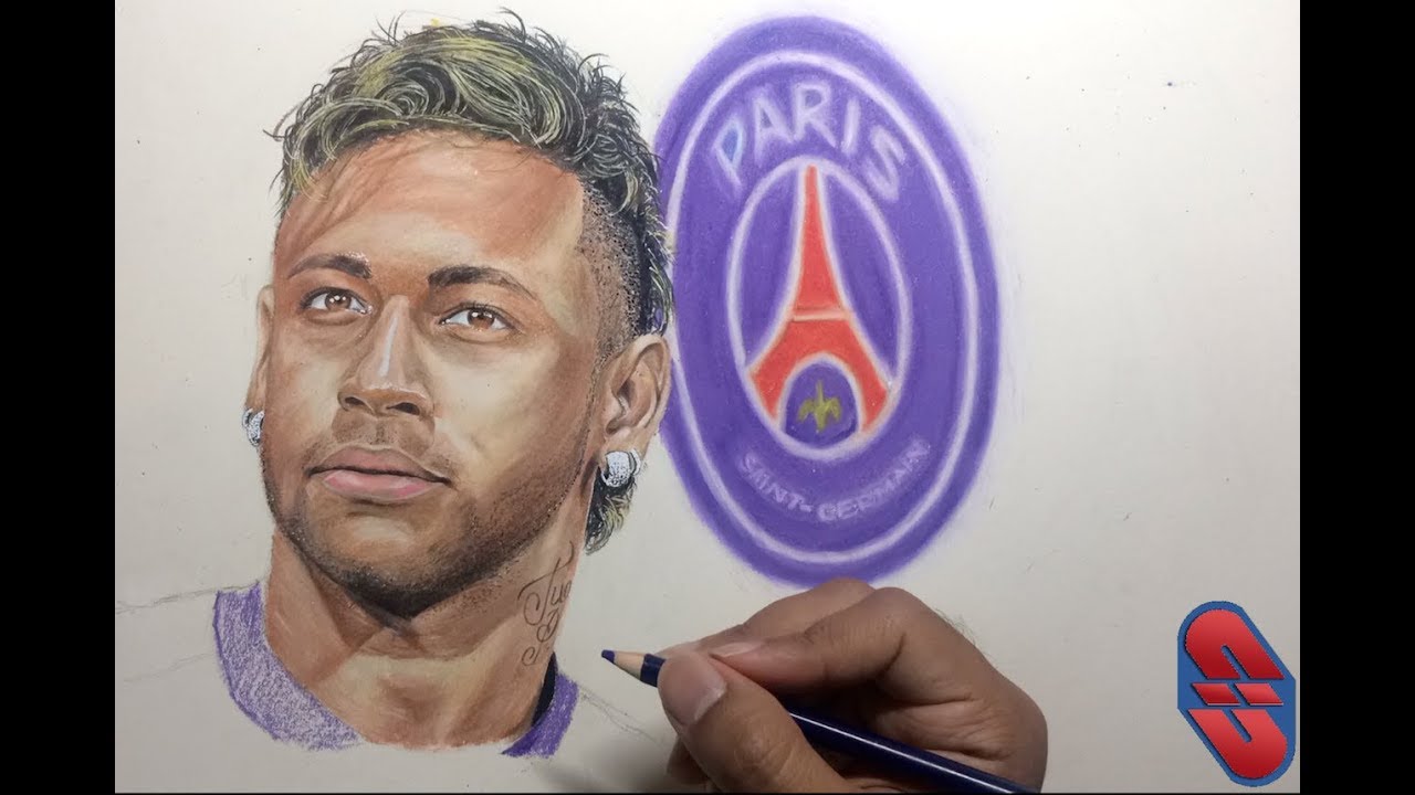 Download Speed Drawing by Sinarty - Neymar Jr - YouTube