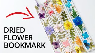 Bookmarks with Dried Flowers 
