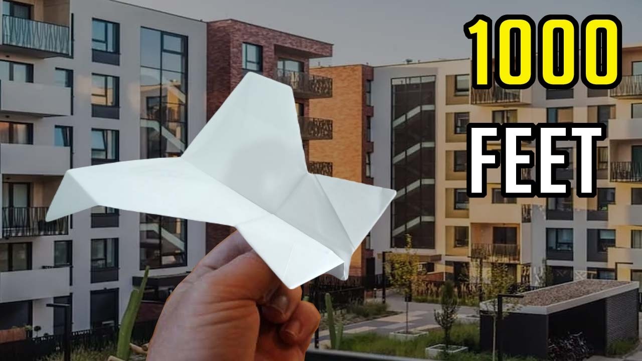 How to make a Paper Airplane that flies 1000 Feet step by step Tutorial ...