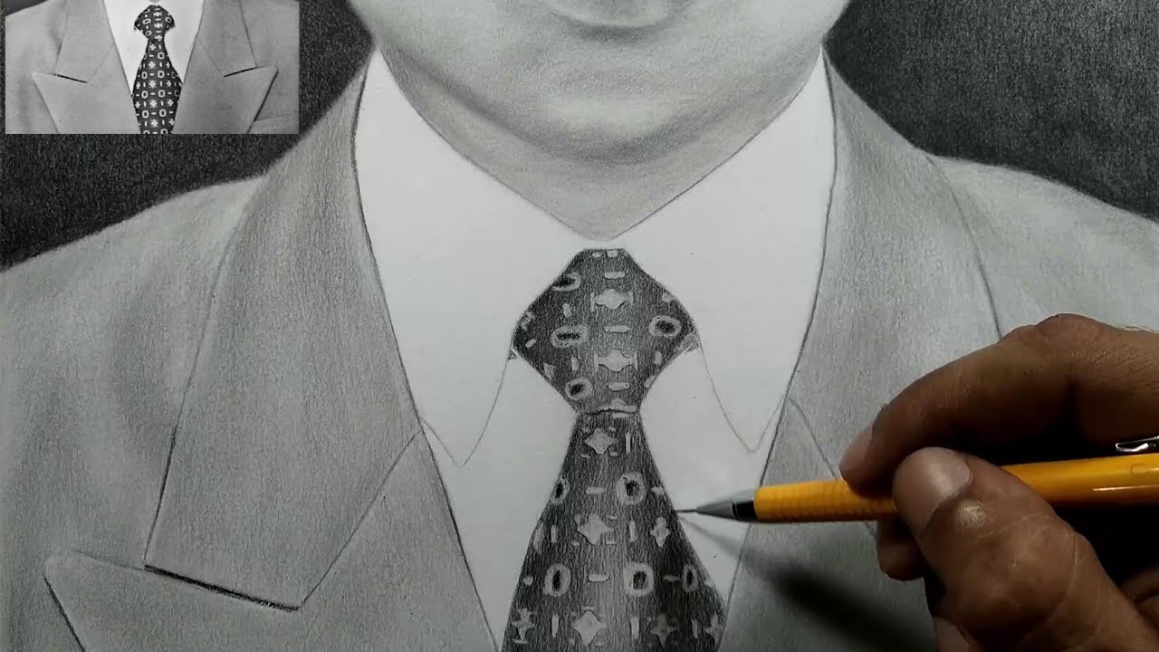 How I Draw A Blazer With Tie 