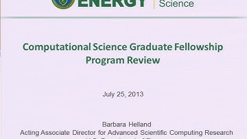 DOE CSGF 2013: Welcome - Barbara Helland