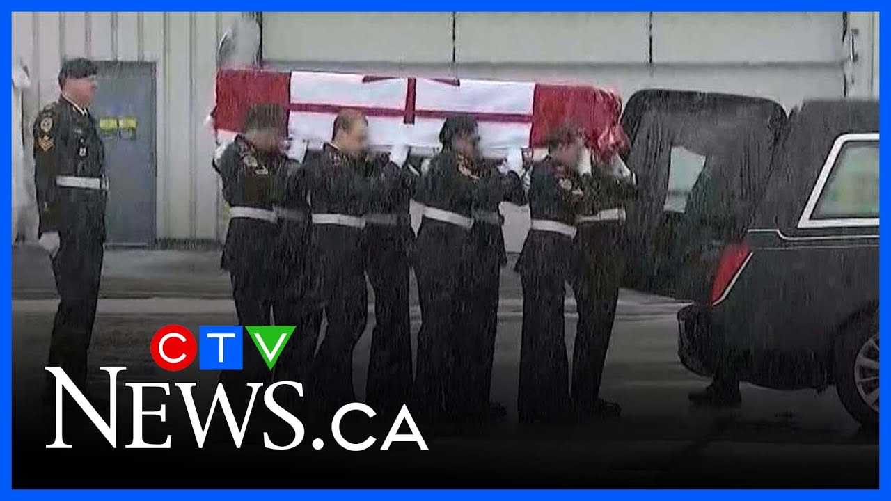 Repatriation ceremony held for Canadian soldier who died in Latvia