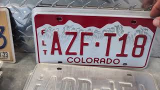 Colorado License Plates 