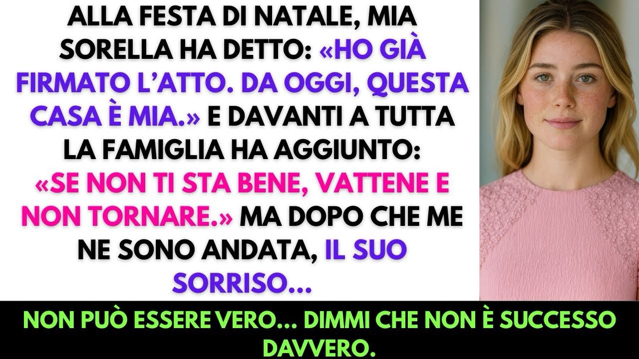 Mia sorella ha detto: “Ho firmato l’atto. Da oggi, questa casa è mia.”