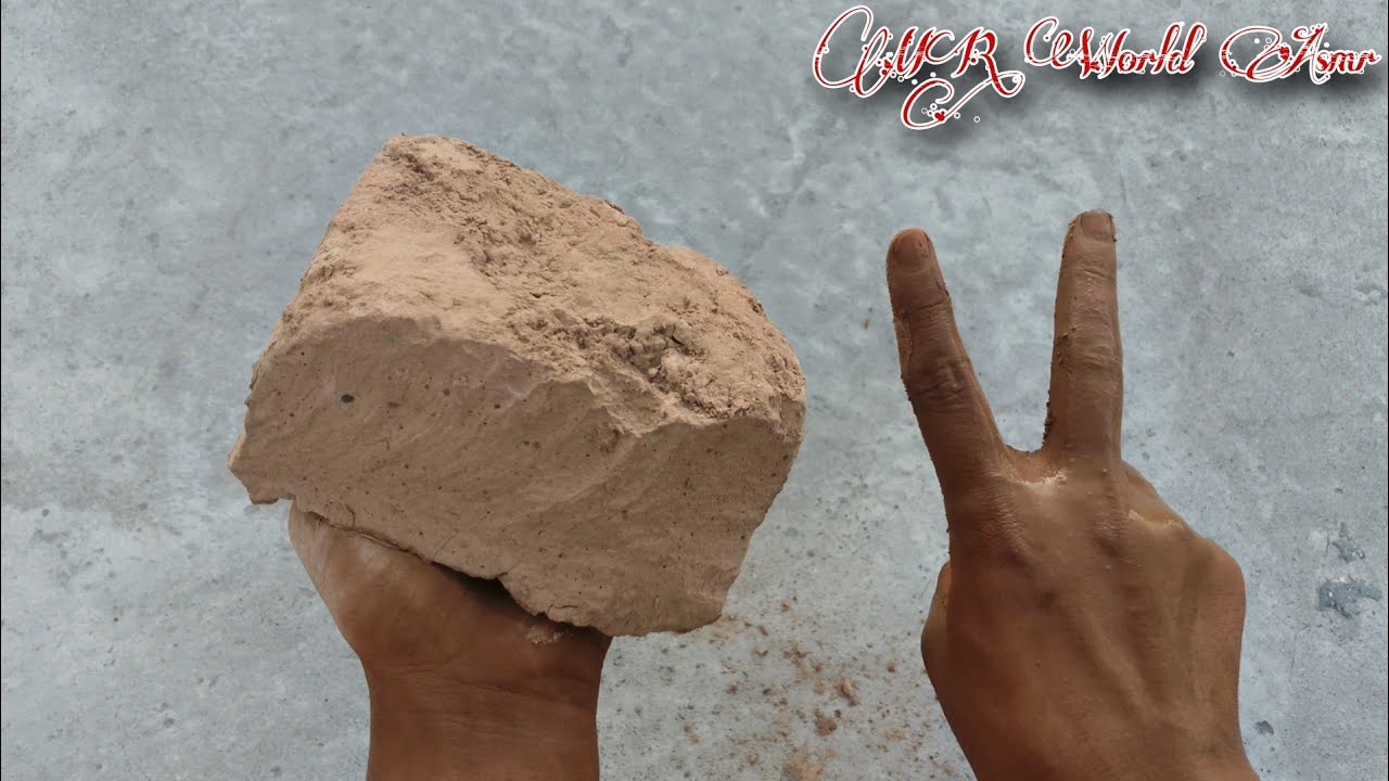 New bombastic 🔥 red mud dirt dry floor crumbling with messy hands + shifting