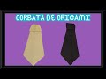 Como hacer una corbata de papel