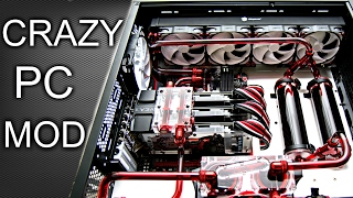 ULTIMATE! Water Cooled Custom PC Build - Project Big Red