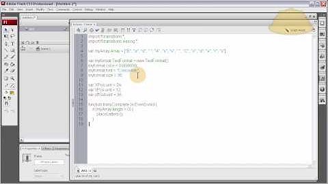 Flash Tutorial: Arrays Explained  with Text Animations