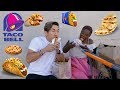 Taco Bell MUKBANG with a HOMELESS WOMAN!