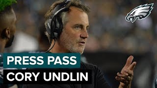 Defensive Backs Coach Cory Undlin Discusses The Secondary & More | Eagles Press Pass
