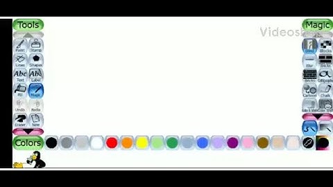 Tux Paint : Drip Magic Effect and Smudge Effect