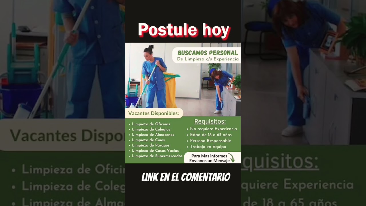 se requiere personal de limpieza #empleo #trabajos #bolsadetrabajo