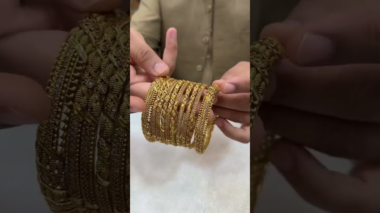 8 PCS GOLD POLISH BANGLES / BANGLES / ARTIFICAL BANGLES   