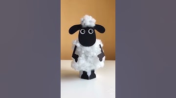 Shaun The Sheep Craft For Kids /  #shorts #papercrafts #sheep