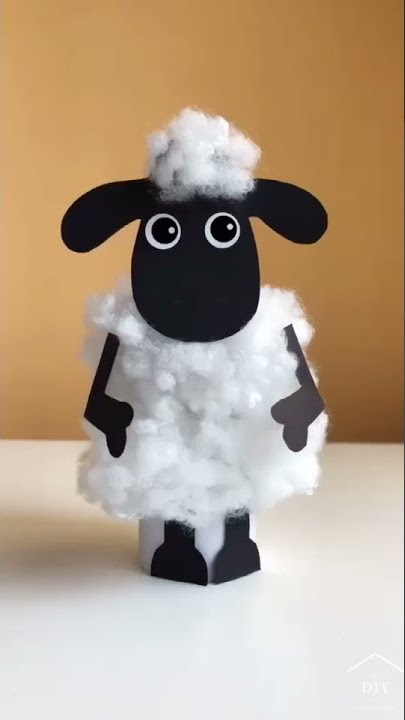 Shaun The Sheep Craft For Kids /  #shorts #papercrafts #sheep