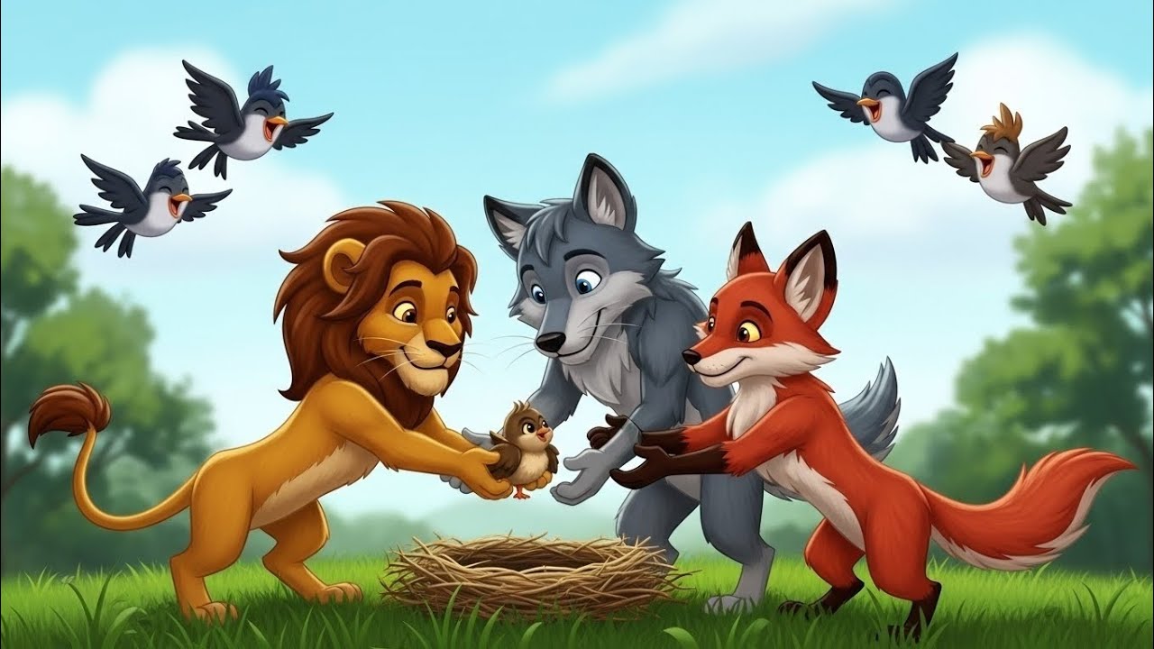 Legends of Fur and Fang | Wolf Lion Fox Kids Poem | 2D Animated Animal Story