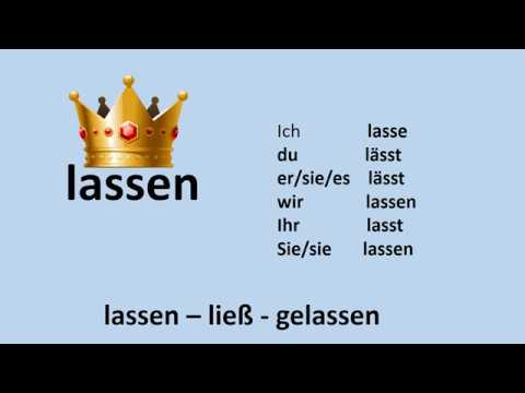 Глагол lassen в немецком языке.