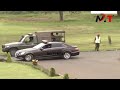 Finally former president uhuru kenyatta arriving at ulinzi for ogolas memorial service