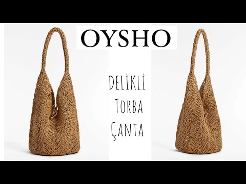 OYSHO MARKA DELİKLİ TORBA ÇANTA YAPIMI🧶 #markachallenge