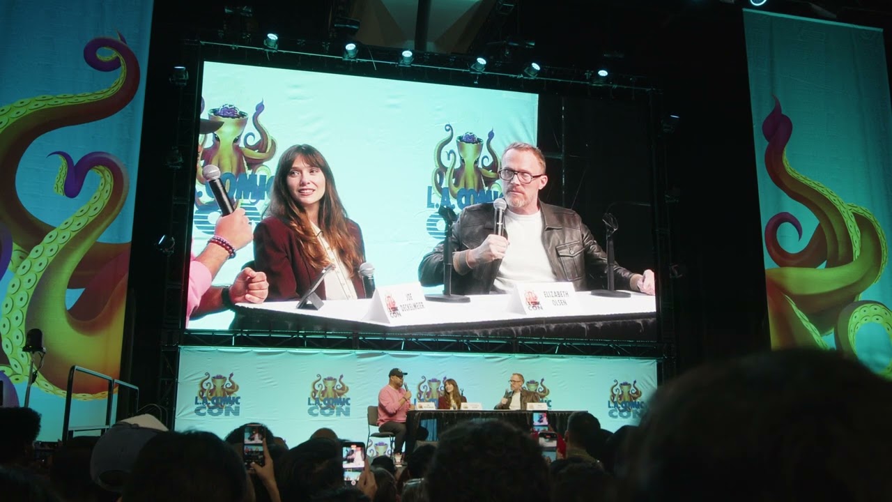 Интервью Элизабет Олсен и Пола Беттани (частичное) на Los Angeles Comic Con, 27 сентября 2025 год...