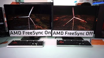 AMD FreeSync Side by Side Comparison at Computex 2014