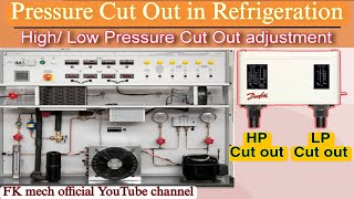 Pressure Cut Out in Refrigeration || High & Low Pressure Cut Out Adjustment