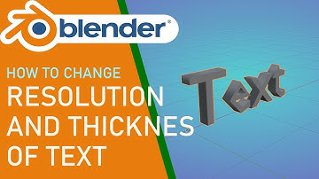Blender how to change resolution and thickness of text