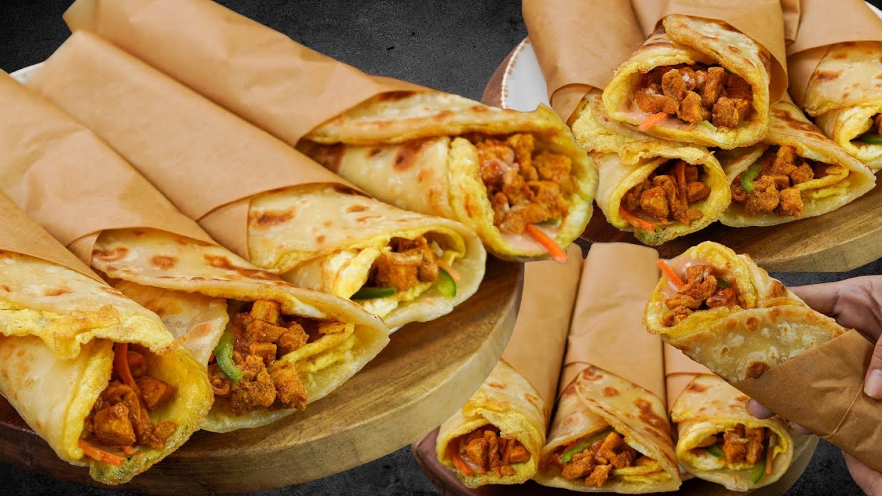 Most Loved Street Snacks Chicken Egg Roll - YouTube