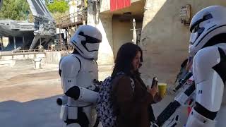 Star Wars: Galaxy's Edge Stormtroopers patrolling - Get out of the way