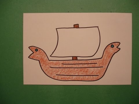Let S Draw A Viking Ship Youtube
