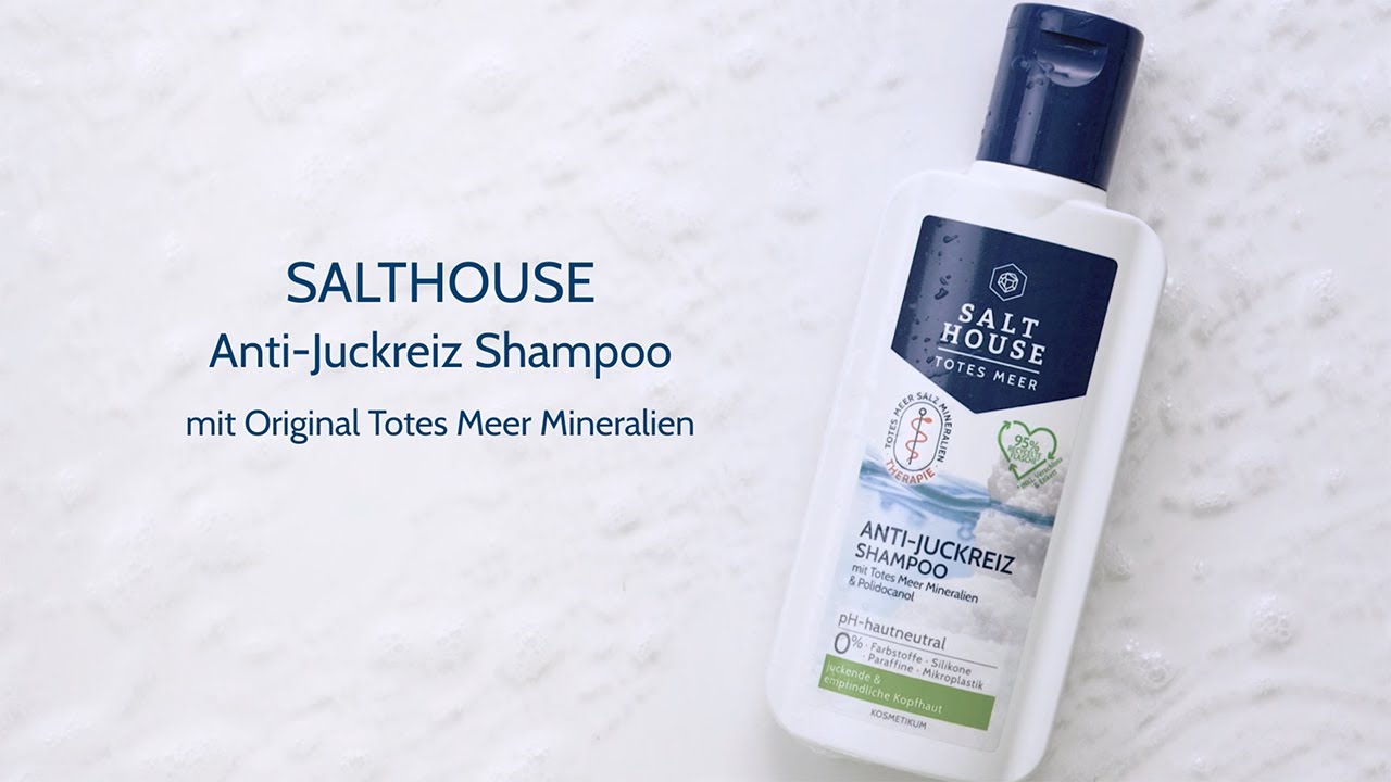 SALTHOUSE beruhigendes Shampoo für juckende und empfindliche Kopfhaut. Kühlt und beruhigt.