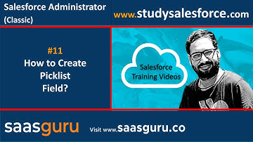 11 How to create picklist field in salesforce classic | Salesforce Training Videos
