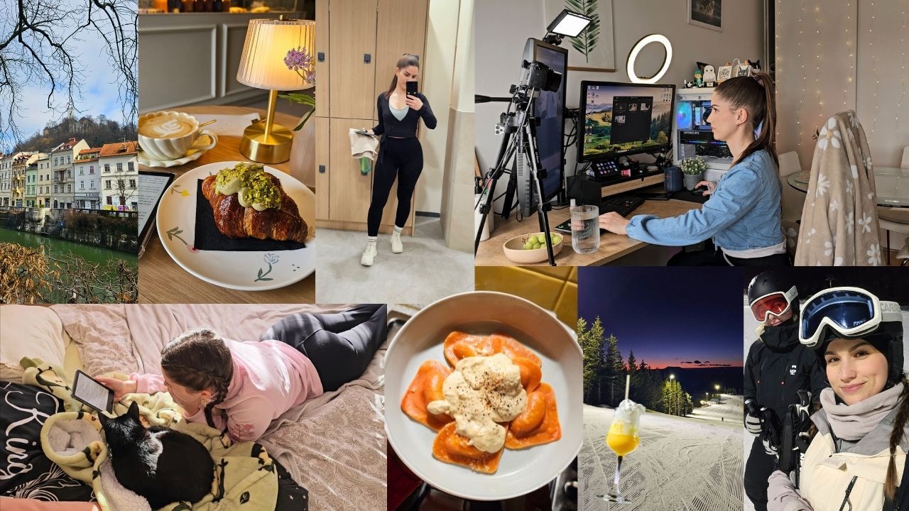 TEDENSKI VLOG: Kava v mestu, branje & nočna smuka ✨ | FINA JASMINA VLOG