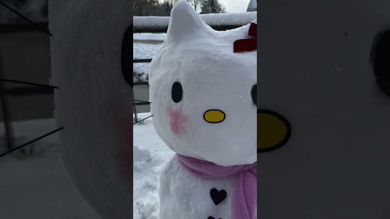Your sign to make a Hello Kitty Snowman ☃️🎀💋