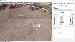 How to use the draw a circle in 3Dsurvey?