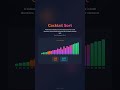 Cocktail Sort Visualization 🍹✨