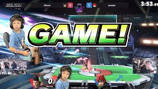 6 year old wrecks player in a Smash Bros tournament! Maining Little Mac