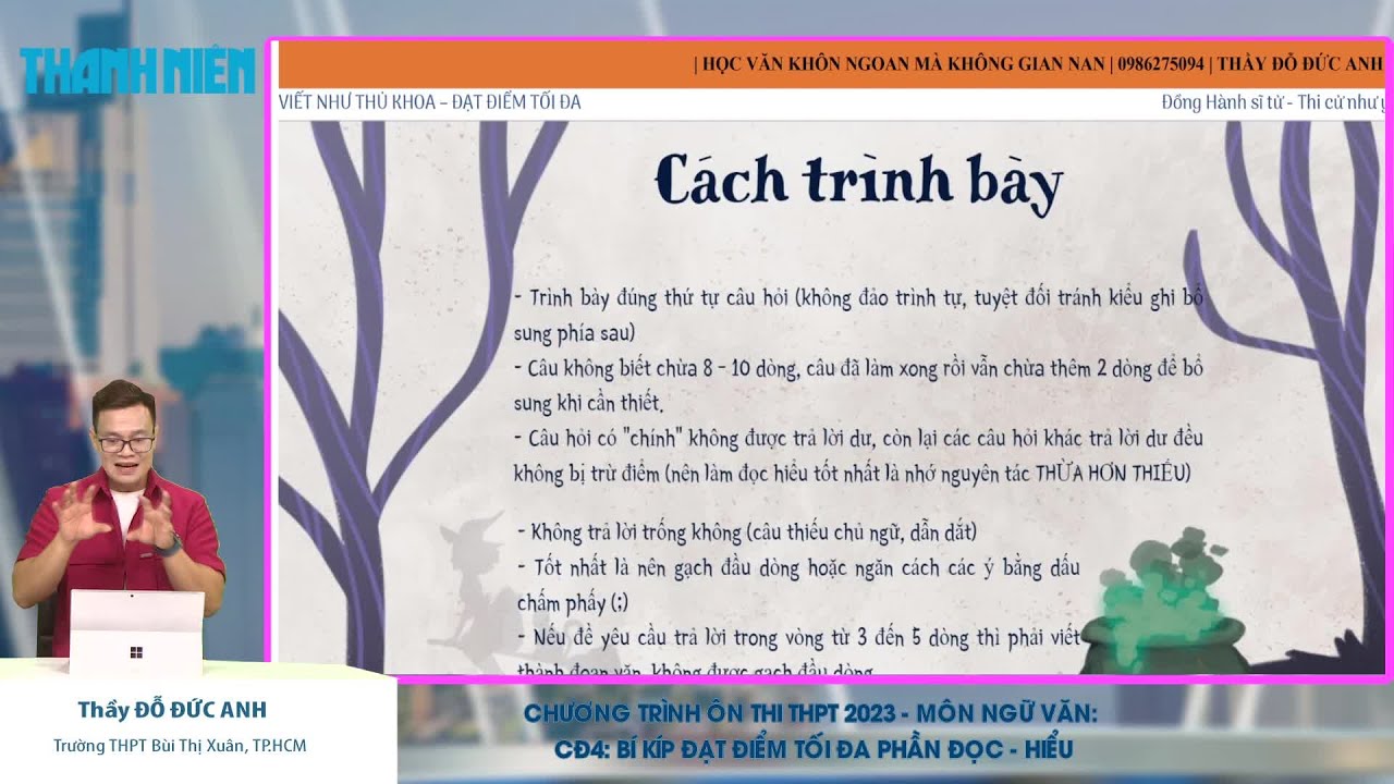 ÔN THI THPT 2023 | Môn Văn | CĐ 4 | Bí kíp đạt điểm tối đa phần đọc hiểu