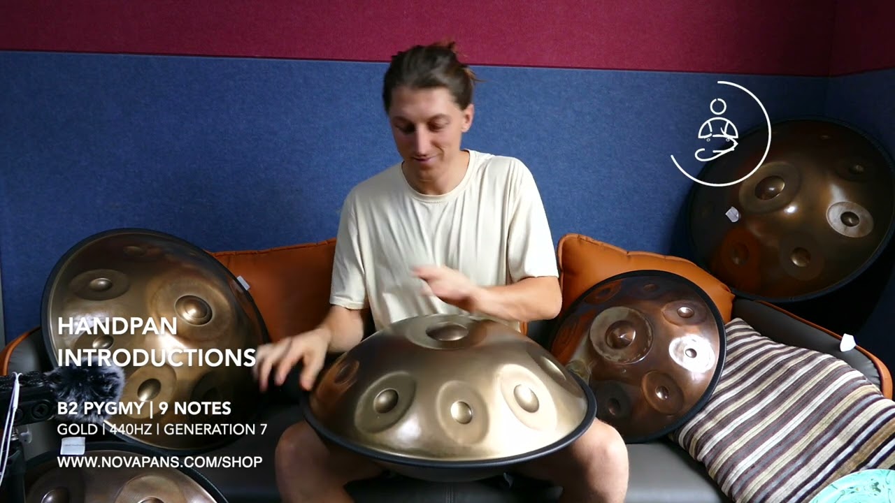 C3 Sabye, 9 Note, Gold, 440hz, Generation 7 | Handpan Introductions by NovaPans Handpans
