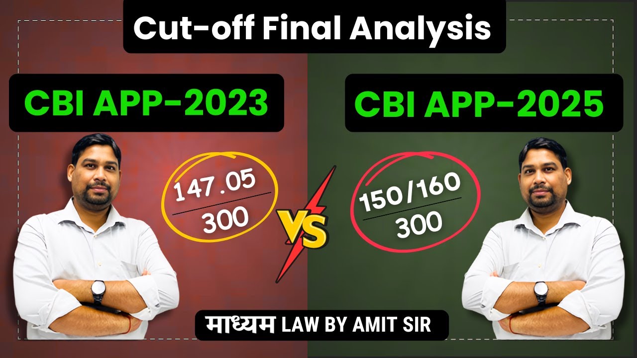 CBI PP 2025 Assistant Public Prosecutor cut off analysis & comparison with CBI APP 2023