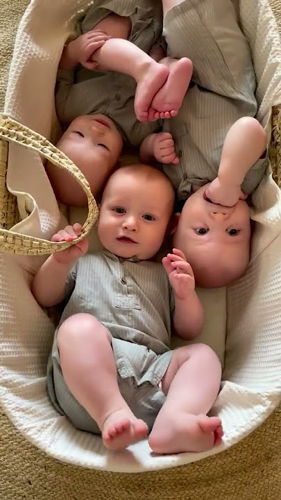 MasyaAllah lucunya bayi kembar tiga