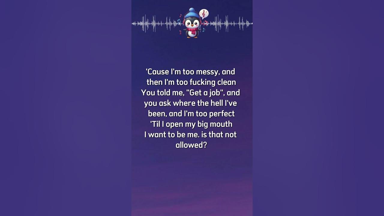Messy Lyrics 🐧 #LolaYoung #Messy #Lyrics  #lyricvideo #song #music