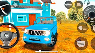Indian car simulator 3d Mahindra Bolero driving game|| gadi game|| kar game|| blue bolero game screenshot 5