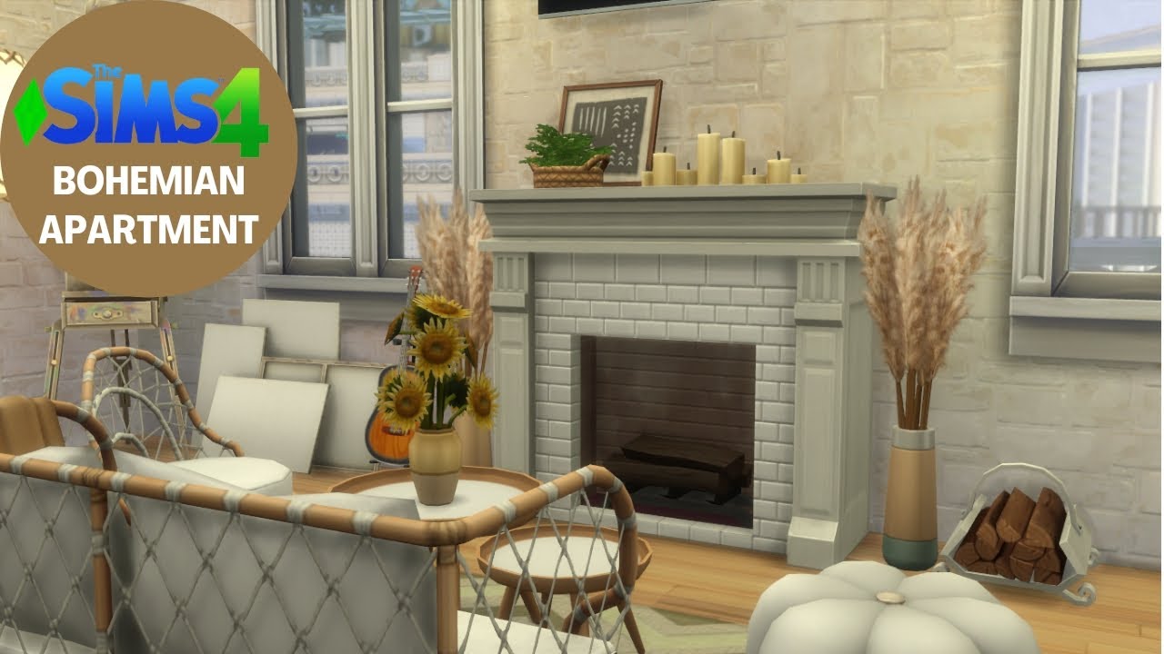 Bohemian Apartment Sims 4 2B Jasmine Suites Stop Motion The Sims 4
