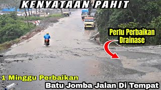 Batu Jomba Minim Drainase❗Driver Truk Trauma,Mobil Dinas DPR RI Menggasing Lewati Tanjakan.
