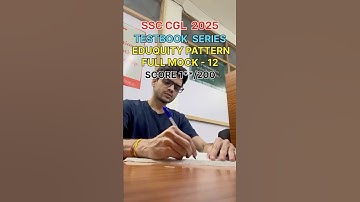 SSC CGL 2025 TIER I EDUQUITY BASED SERIES FULL MOCK- 12 #shorts #ssc #ssccgl #upsc #motivation #exam