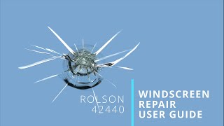 Rolson 42440 Windscreen Repair Kit User Guide